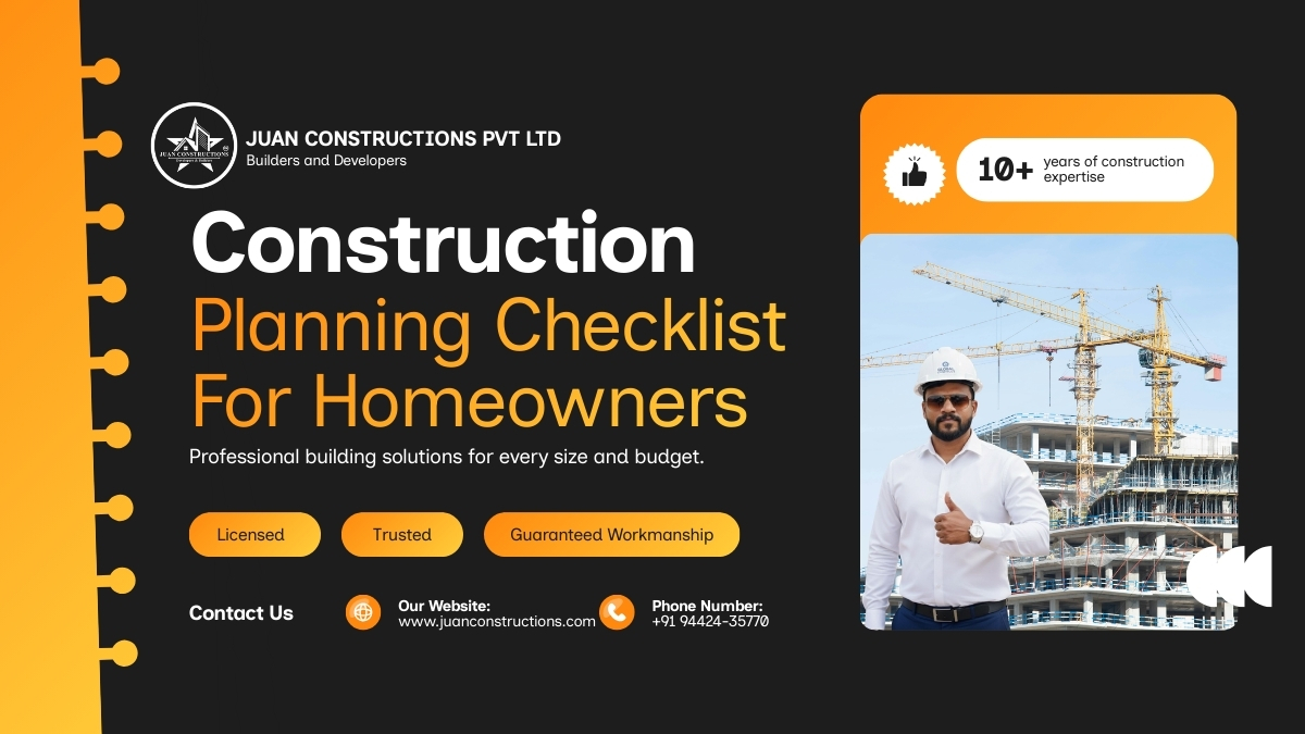 The Ultimate Construction Planning Checklist for Homeowners