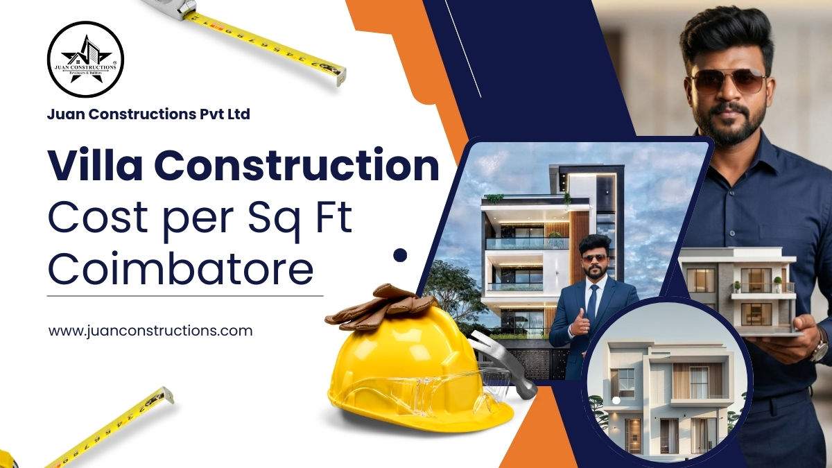 Villa Construction Cost per Sq Ft Coimbatore