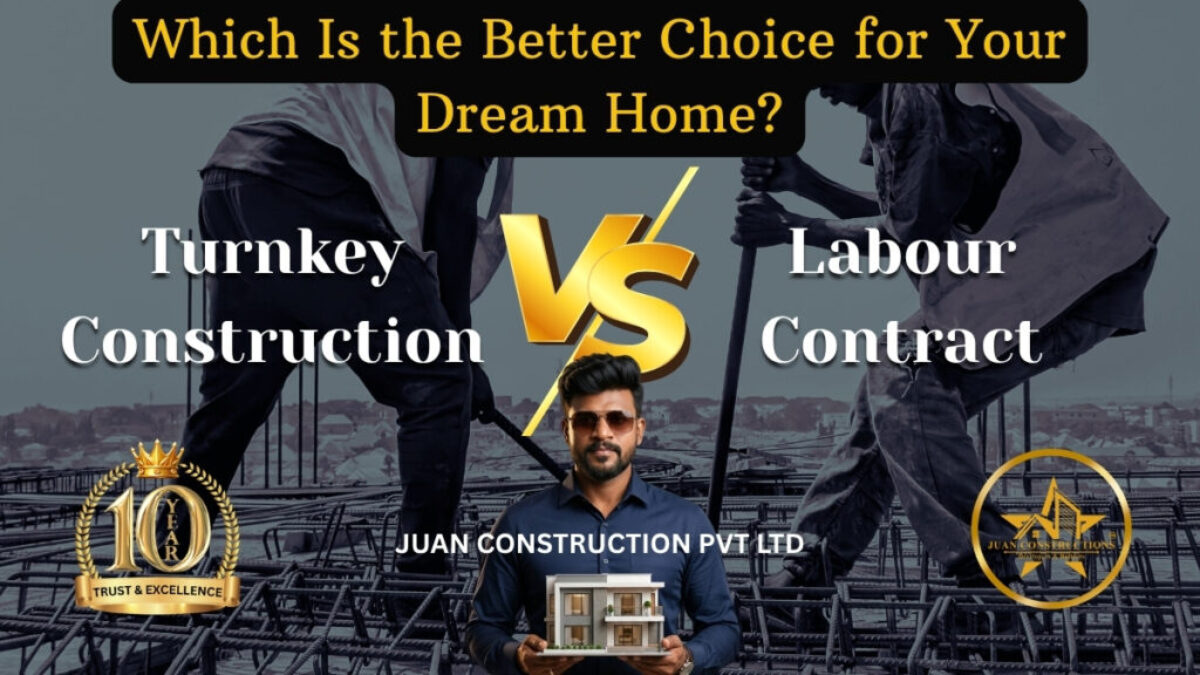 Turnkey construction vs labour contract comparison for residential house construction