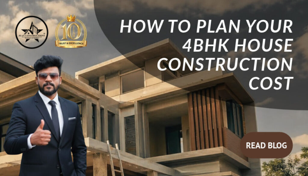 4bhk house construction cost or budget