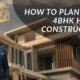4bhk house construction cost or budget